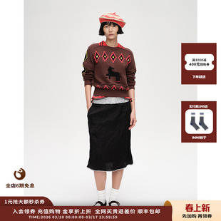 【现货】设计师品牌SHORT SENTENCE26SS假两件腰头中长半身裙JULY