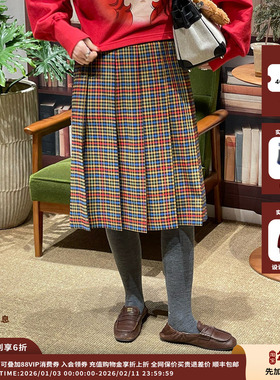 【现货】设计师品牌 PUSHBUTTON 26RS格纹裹身裙