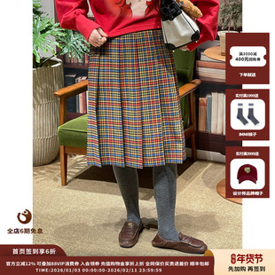 【现货】设计师品牌 PUSHBUTTON 26RS格纹裹身裙