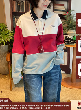 【现货】设计师品牌 Short Sentence 26SS 撞色长袖POLO衫
