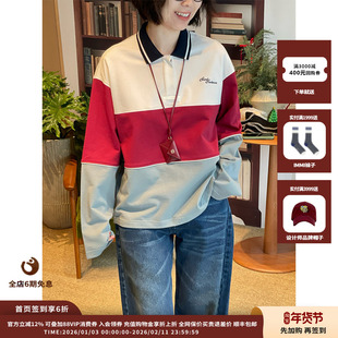 【现货】设计师品牌 Short Sentence 26SS 撞色长袖POLO衫