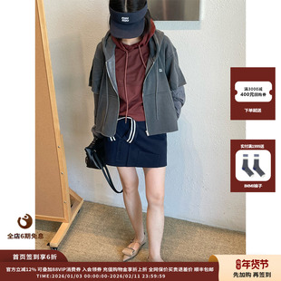 【现货】设计师品牌PUSHBUTTON 25PF拉链连帽衫JULY