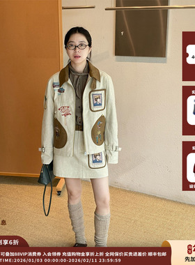 【现货】设计师品牌GARCON BY GARCON 25AW故事刺绣水洗夹克JULY