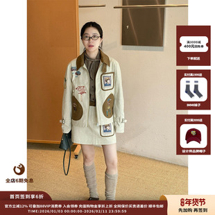 【现货】设计师品牌GARCON BY GARCON 25AW故事刺绣水洗夹克JULY