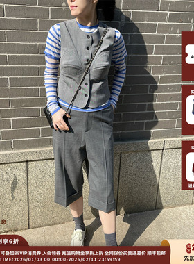 【现货】设计师品牌PUSHBUTTON 25SS无图案背心JULY