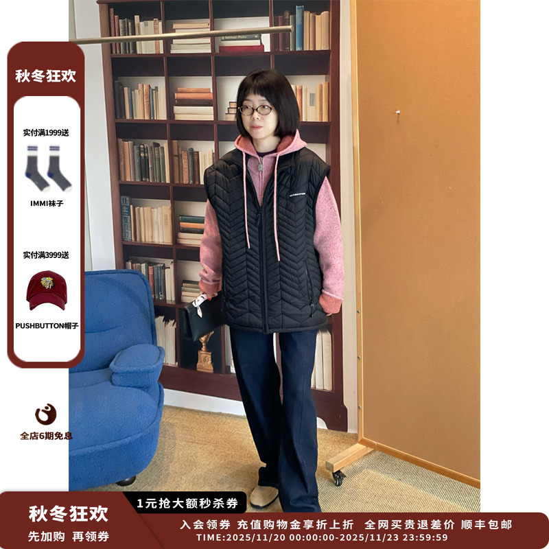 ETHOR25AW绗缝棉服马甲