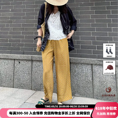 【现货】设计师品牌 OIIORIRI 24SS春夏新品松紧腰度假九分裤JULY