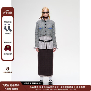 SENTENCE 设计师品牌SHORT 25AW 大口袋短款 JULY 针织开衫 现货