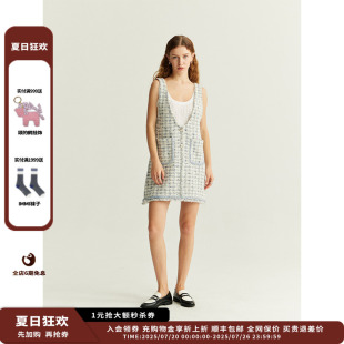 25PS千鸟格背心连衣裙JULY 新品 设计师品牌Crush Collection