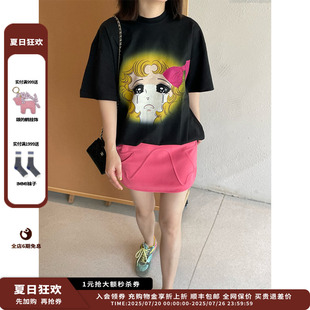 25PF胶囊丝带哭泣女孩T恤JULY 新品 设计师品牌PUSHBUTTON