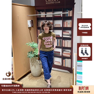 SHORT 设计师品牌 SENTENCE 26SS T恤 字母印花圆领修身 现货