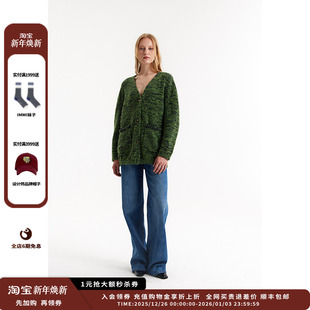 Collection 设计师品牌Crush 25AW花呢圈圈V领夹克JULY 现货