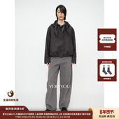 设计师品牌YOEYYOU 现货 25AW方巾兜量外套JULY