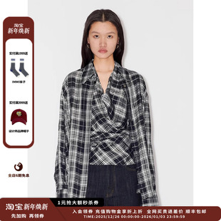 25SURPLUS醋酸格纹两件套衬衫 品牌IMMI MWESSWST0437X 新品