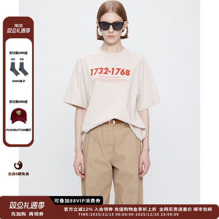 【现货】设计师品牌YCH 25PF1951-1968 T 恤衫JULY