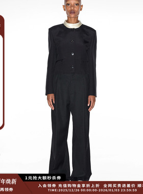 【现货】IMMI 24AW现货颗粒精纺羊毛系带直筒长裤MWDFWWPT0922X