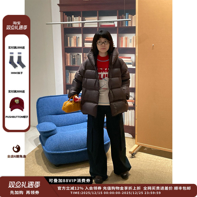 SYUGNA25FW连帽中长款羽绒服