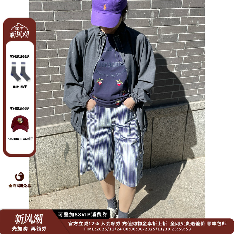 【现货】设计师品牌PUZZLE PIECE 25SS 樱桃刺绣印花短袖T恤JULY