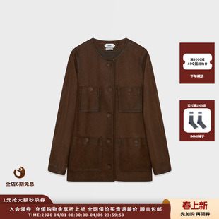 品牌IMMI 26PS重水洗抛蜡羊皮工装 口袋夹克MWEFWLJK0800X 现货