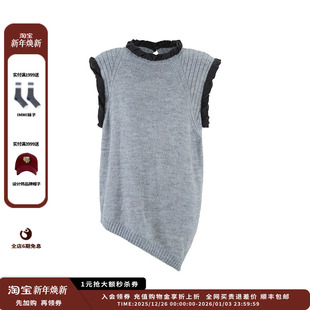 25AW褶皱边毛织背心JULY 设计师品牌YOEYYOU 现货