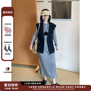 25PF牛仔四口袋宽松马甲MWESSWVT0474X 新品 设计师品牌IMMI