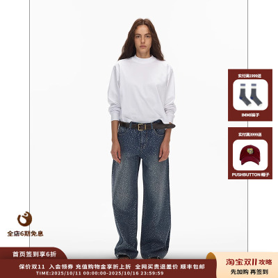 【现货】设计师品牌 ECHOADE 25SS星空烫钻牛仔裤JULY