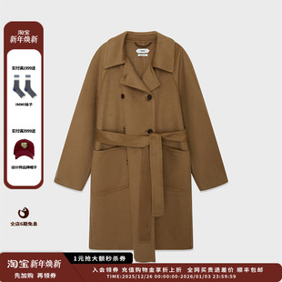 羊绒双面呢双排扣腰带大衣 25AW 品牌IMMI MWEFWWCO1098X 现货