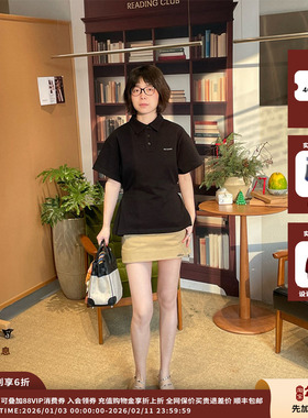 【现货】设计师品牌WE11DONE 26PS女士侧边褶皱POLO衫JULY