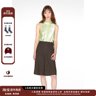 24AW缎面醋酸高领无袖 IMMI 上衣MWDFWWTP0569X 新品