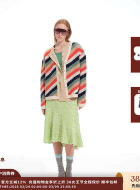 【现货】设计师品牌AETHER HAZE 25AW条纹纯色毛衣开衫JULY