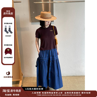 SENTENCE 设计师品牌SHORT 25AW圆领合身T恤JULY 现货