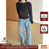 现货 设计师品牌shao xii 25AW泥塘牛仔裤 JULY