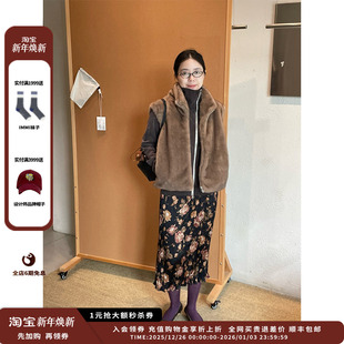 25AW印花褶皱半身裙JULY 设计师品牌DUIDAO对倒 现货