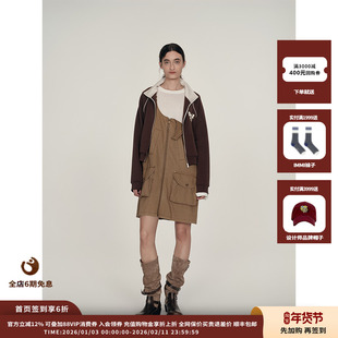 【现货】设计师品牌ICE DUST 25PF大口袋拉链背带裙JULY