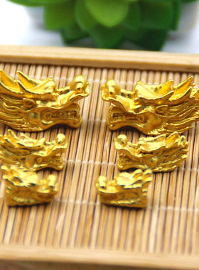 diy磨砂吊坠霸气风龙头金手链