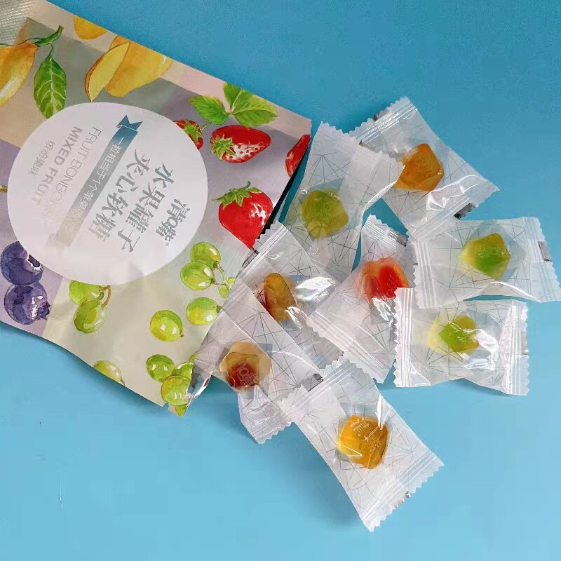 清嘴水果罐子夹心软糖30g*10袋夹心亲嘴果汁糖果儿童学生休闲零食