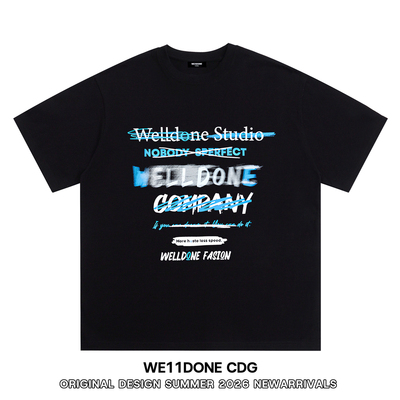 WE11DONECDG纯棉男女短袖T恤
