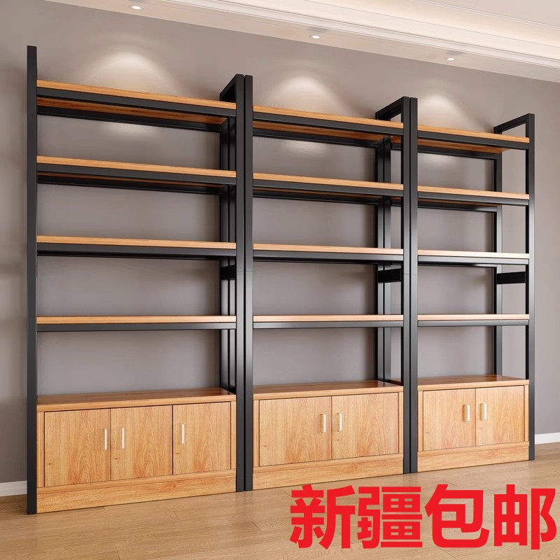新疆包邮酒柜靠墙客厅烟酒展示柜商用酒架柜子储物柜产品陈列柜