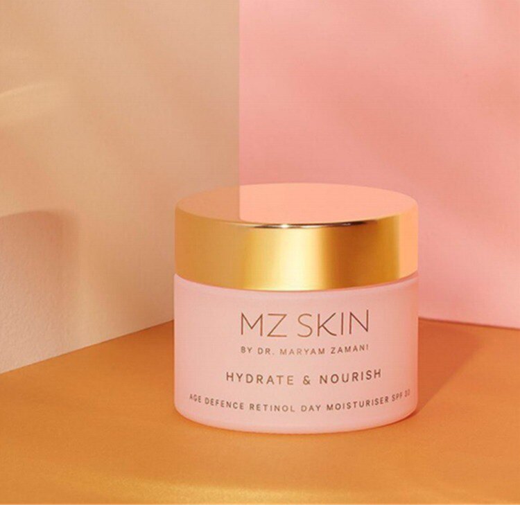 现货 MZ Skin防晒日霜SPF30 视黄醇透明质酸紧致干爽哑光 50ml