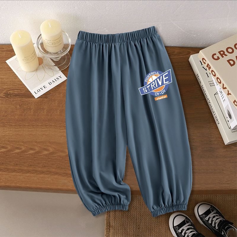 2025新款夏季薄款男女童速干束脚裤百搭宽松百搭裤洋气休闲裤爆款