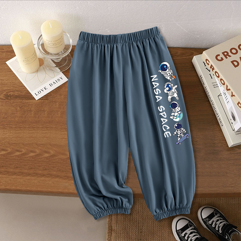 儿童速干裤男女童防蚊裤春夏秋季薄款裤子中大童凉感百搭运动长裤