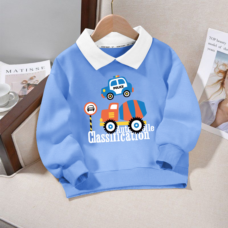 男童卫衣春秋POLO衫上衣帅气儿童长袖翻领T恤宝宝打底衫韩版洋气