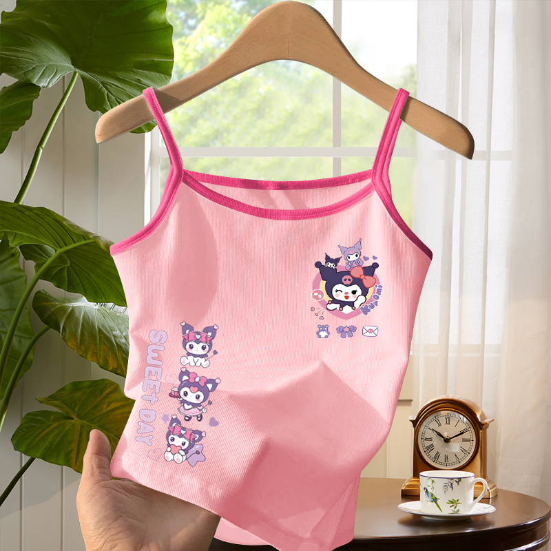 女童吊带背心夏季薄款纯棉