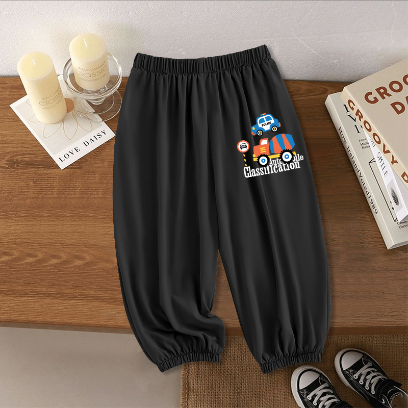 男童速干裤夏季儿童长裤薄款2025新款中大童休闲裤男孩束脚流行裤