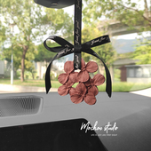 复古红幸运祝福汽车载香水挂件香薰挂饰车内高档新车礼物持久淡香