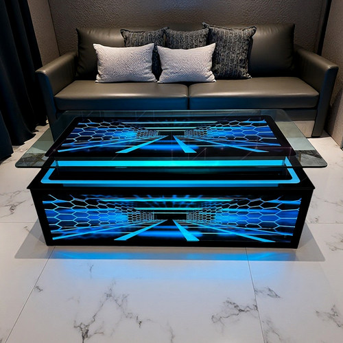 KTV茶几专用发光双层酒吧台