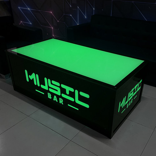 KTV茶几专用发光双层酒吧台