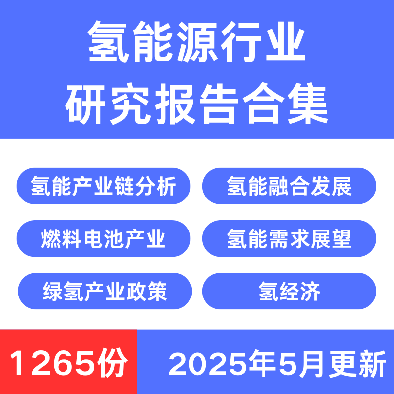 2025氢能源绿氢行业资料氢能制造设备燃料电池研究报告PDF