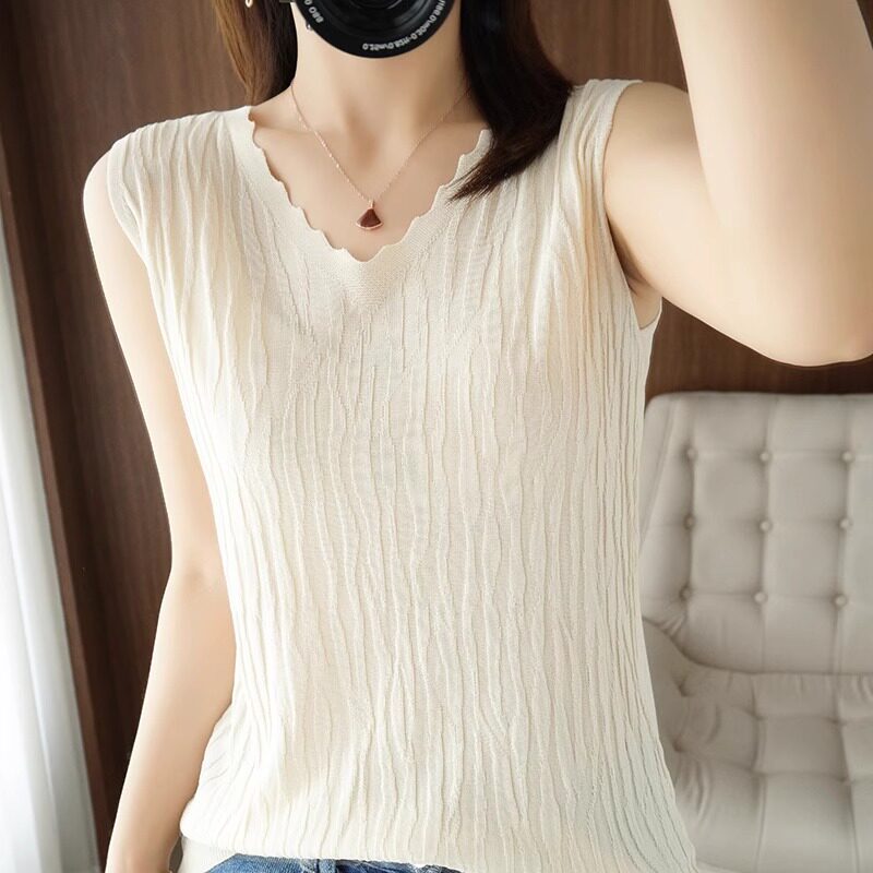时尚100%纯棉吊带背心女V领修身显瘦内搭针织衫百搭无袖上衣韩版,女装/女士精品,背心吊带,淘宝优惠券,粉丝福利购,淘宝优惠卷