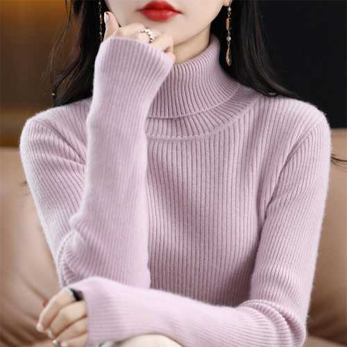 不起球配大衣的高领毛衣女2025冬季修身加厚内搭羊毛衫针织打底衫